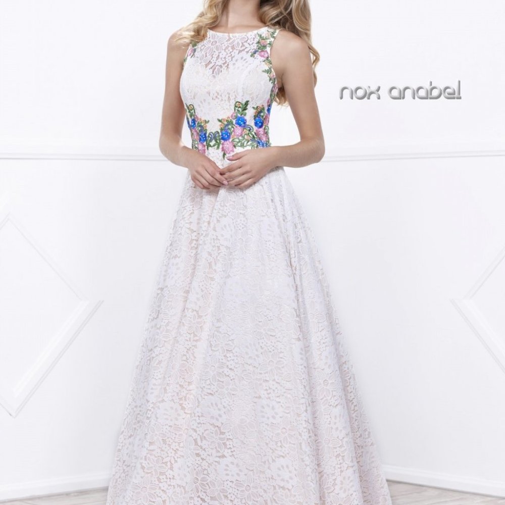 Scoop Neck A-Line Shape Prom Dress NX8281